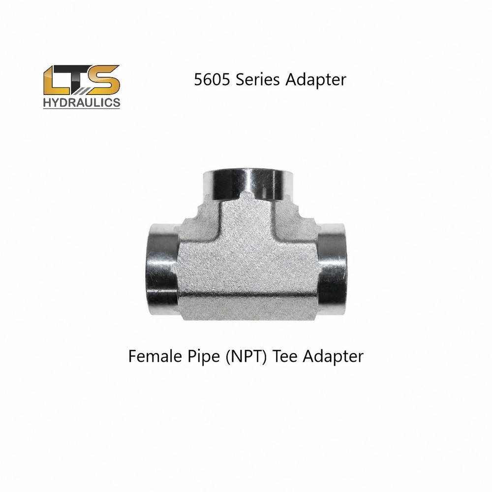 1/8″ Female Tapered Pipe Tee 1/8″ FNPT x 1/8″ FNPT x 1/8″ FNPT 5605-02-02-02