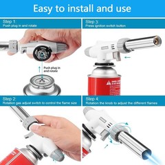 Butane Torch Kitchen Blow Lighter – Japan’s Original Culinary Small, Grey