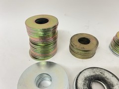Large Heavy Duty Steel Spacer Washer Shim Lot Assorted Sizes Zinc Coated