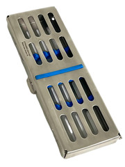 DENTAL SURGICAL AUTOCLAVE STERILIZATION CASSETTE RACK BOX TRAY FOR 5 INSTRUMENTS