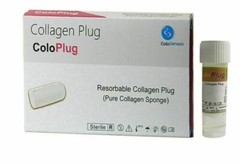 Pack of 10 Cologenesis Colo Plug Sterile Collagen Sponge 8x20mm (Fast Shipping).