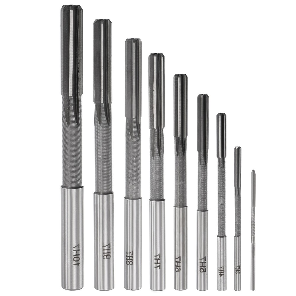 9pcs Chucking Reamer Sets H7 Lathe Machine Reamer Straight Flute (2mm-10mm)