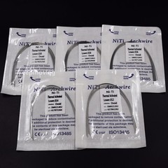 10 Packs Dental Orthodontic Thermal Activated Niti Round Arch Wire Upper + Lower