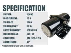 AMBITIONMOTOR VIB100 12VDC Vibrator Vibration Motor for Salt Sand Spreader an…