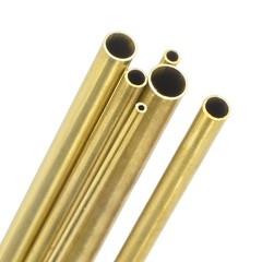 M METERXITY 300mm Brass Round Tube, 1mm 1.5mm 2mm 2.5mm 3mm 3.5mm, Tone