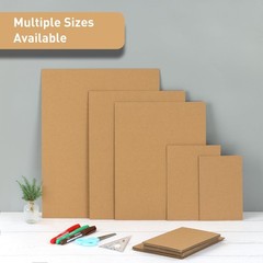 FARRAY 100 Pack 4×6 Inch Corrugated Cardboard Sheets, 1.8mm Thick 4″ x 6″