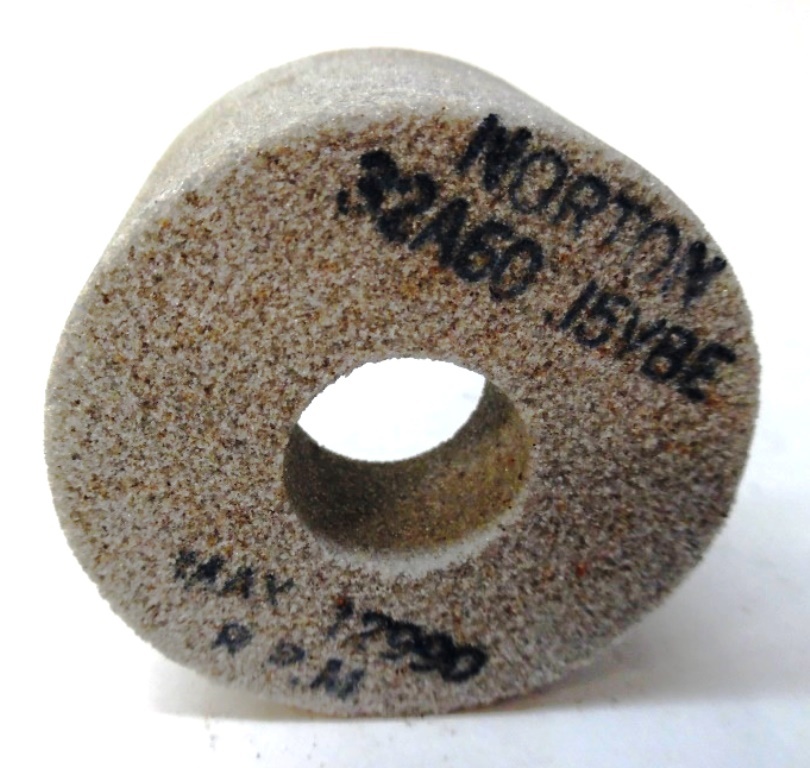 NORTON RECESSED GRINDING WHEEL, 32A60-J5VBE, MAX 12990 RPM, 2.5″ OAD