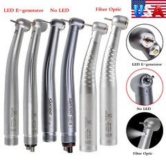 Dental High Speed Handpiece /LED Fiber Optic /E-generator 2/4H6 Pin Fit KaV NSK