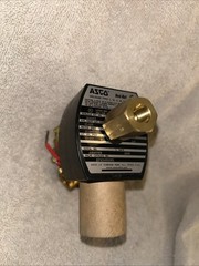 ASCO 8345G001 Brass Solenoid Valve Universal 120V AC 1/4” connections