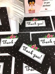 Thank You Business Cards for Small Business Variety Pack Flowers