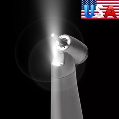 Dental Optic Fiber LED 1:4.2 Increasing Handpiece 45°Angle Head External Channel
