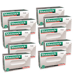 SMALL Shamrock Nitrile Exam Gloves 1 CASE- 10 BOXES