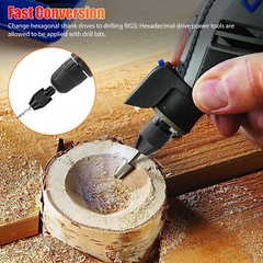 2/4x 1/4″Hex Shank Keyless Chuck Adapter Drill Bit Quick Change Driver Converter
