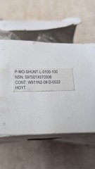 5 Hoyt Shunt LC Base Current P-MO-Shunt-L-0100-100 100mV 100A Amp Panel Lot