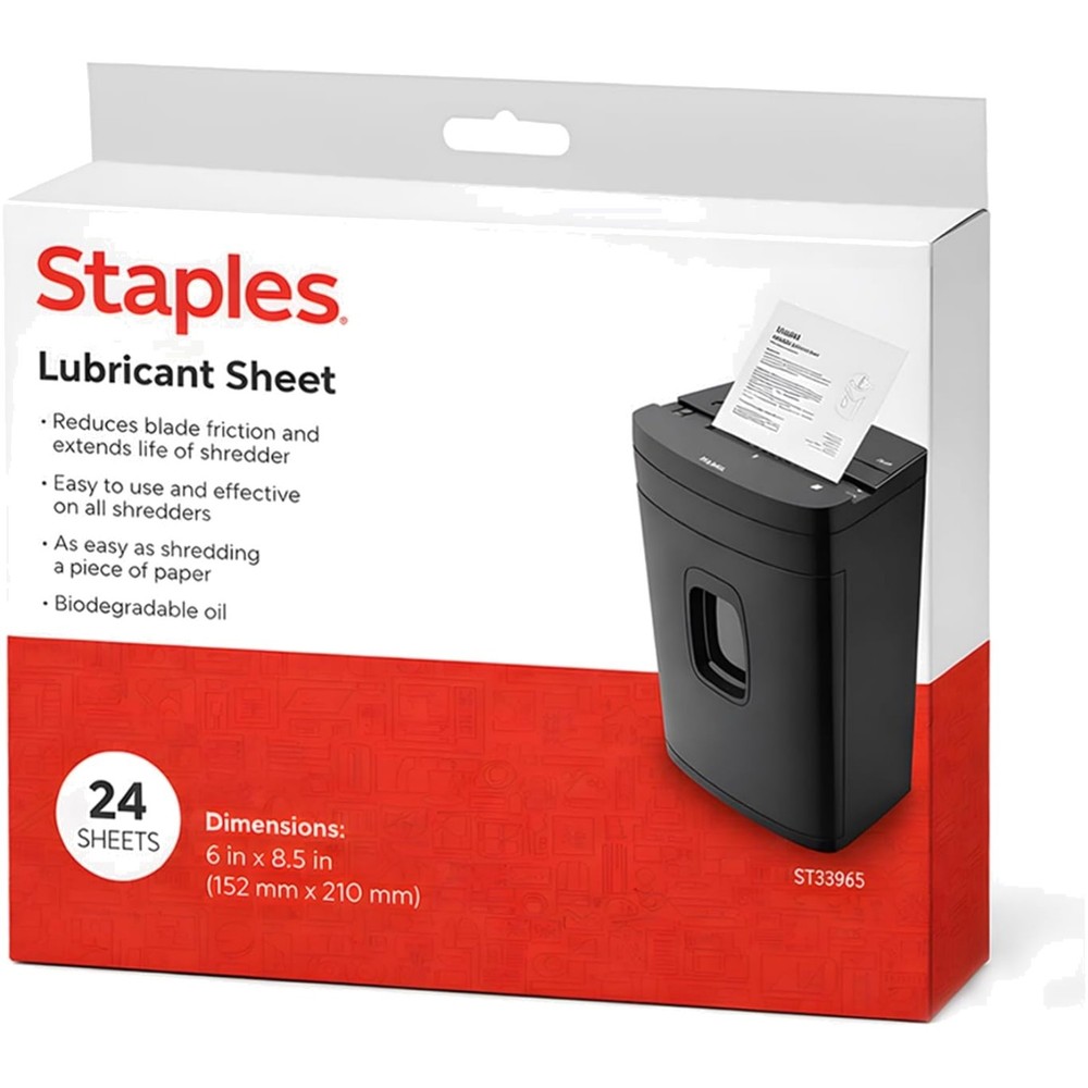 Shredder Maintenance Sheets, 24 Count – Easy Cleaning & Noise Reduction Solution