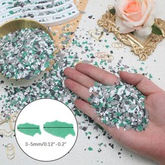 Litoexpe 350 G/ 0.77 lb Blend Decorative 3-5 mm, Green+White+Black++Grey