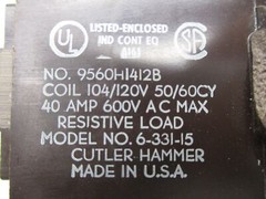 CUTLER HAMMER 9560H1412B 104/120V UNMP