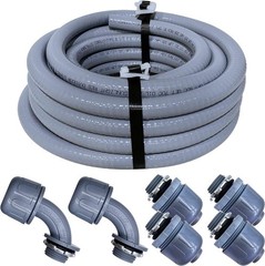 1/2-Inch Non-Metallic Liquid-Tight Conduit Kit – 25 Feet for Safe Installations