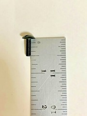 (100) 8-32 X 1/2 Slotted Truss Machine Screw BLACK OXIDE wide head #8-32 8/32