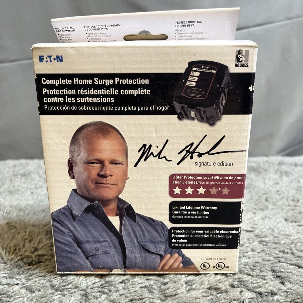 EATON CHSPT2MICRO Mike Holmes Residential Home Surge Protector Surgetrap, New