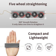Y-II Wire Straightener Tool with 5 Bearings – Flip-Top Design for Jewelry Maki