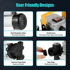 110V Oil Fuel Fluid Extractor Motor Electric Transfer Pump Self Priming 60L/Min