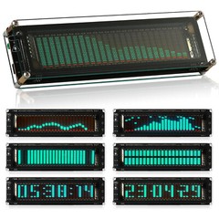 Bluetooth 5.0 Audio Spectrum MIC Pickup VFD Sound Level Meter Display w/ AGC