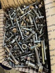 metric bolts 50+ Pounds !! Of Mostly Metric Bolts Full Medium Flat Rate Box — B