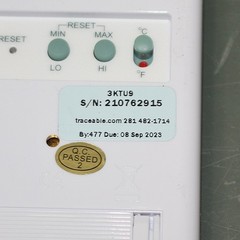 Traceable Thermometer 4127, -58 °F to 158°F, -50 °C to 70 °C, ±1 °C, 10 ft Cable
