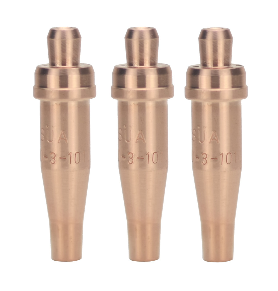 SÜA – 3-101 Acetylene Cutting Tips replacement for Victor, SMALL TIPS, All Sizes