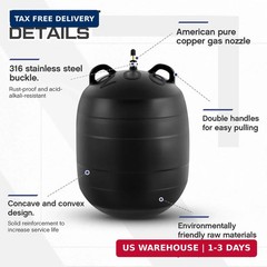 8 Inch Inflatable Pipe Plug Sewer Test Plug Rubber Plumbing Test Balloon Ball fo