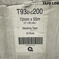 Tape Logic T9382200 Masking Tape, 3″ X 60′, Natural, Case of 16