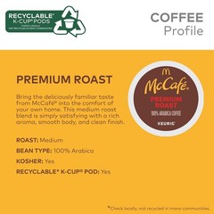 McCafe Premium Roast Coffee, Keurig Single Serve K-Cup Pods, Medium Roast, 96 Co