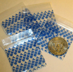 DIME BAGS 1000pc 2″ x 2″ SMELL PROOF – WE CHOOSE STYLES (100pc x 10 packs)
