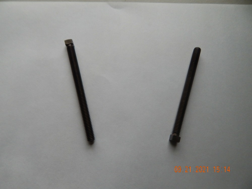 SQUARE HEAD SET SCREWS. 5/16-18 x 4″ CASE HARDENED. CUP POINT. 2 PCS. NEW