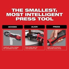 Milwaukee 2473-20 M12 12V FORCE LOGIC Cordless Press Tool – Bare Tool
