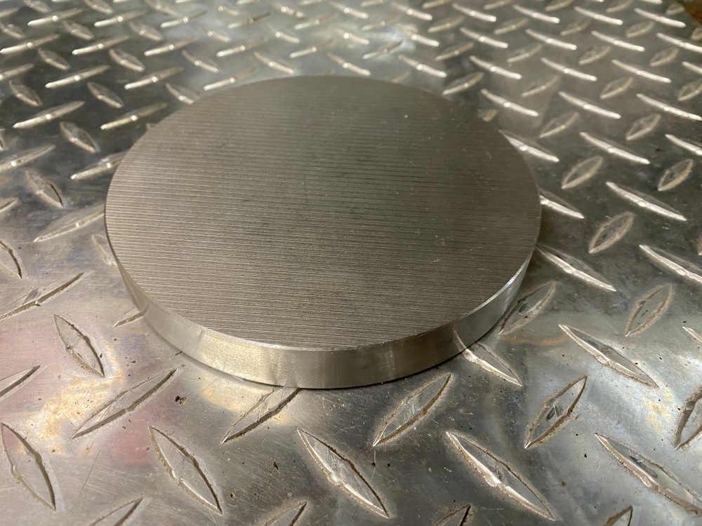 303 Stainless Steel Flat Round Bar 5.625 Inch Diameter x 0.740 Long