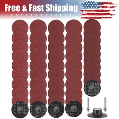 53X 3″ 36 60 80 120 240Grit Zirconia Roll Lock Sanding Grinding Disc Die Grinder