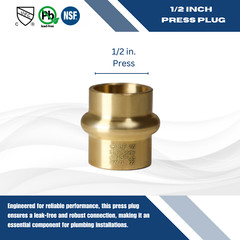 25 Pack XFITTING 1/2″ Press Plug