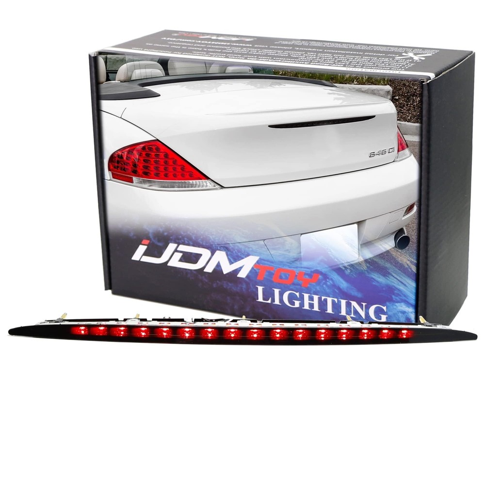 iJDMTOY OE-Spec Dark Smoked Lens Full LED Trunk Lid Third Brake Light Bar Ass…