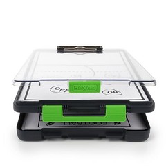 Dexas 5717-802 Clearview Clipcase clipboard Green 13.75 X 9.5 Inch