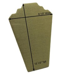 Green Jute Necklace Display Jewelry Chain Display Easel Stand (6 Pack) 12″