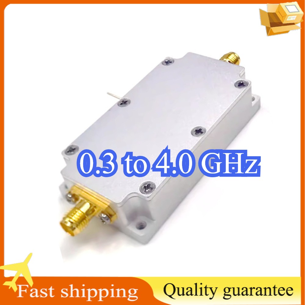 High Gain Low Noise Amplifier 0.3 to 4.0 GHz 50 ohms Gain=60dB New Fast Ship##