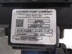 Used Untested STENNER PUMP E20RHF E20RHF71S7