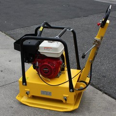 Reversible Plate Compactor Rammer Dirt Soil Asphalt Tamper W/9HP HONDA GX Engine