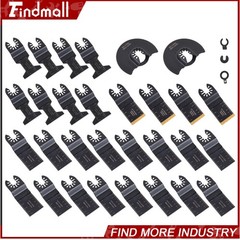 Findmall 30 PCS Japanese Tooth Multi Tool Blades Titanium Oscillating Saw Blades