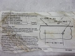SIEMENS GB20 GROUND BAR, 0558C