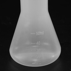 50ml Plastic Erlenmeyer Flask, 5 Pack Wide Mouth Conical Flask
