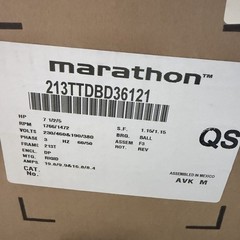 Carrier HD62FX654 Blower Motor OEM MARATHON 7.5HP 60HZ 230/460V