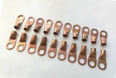 (20) 4 GAUGE AWG X 3/8 in COPPER LUG BATTERY CABLE CONNECTOR TERMINAL